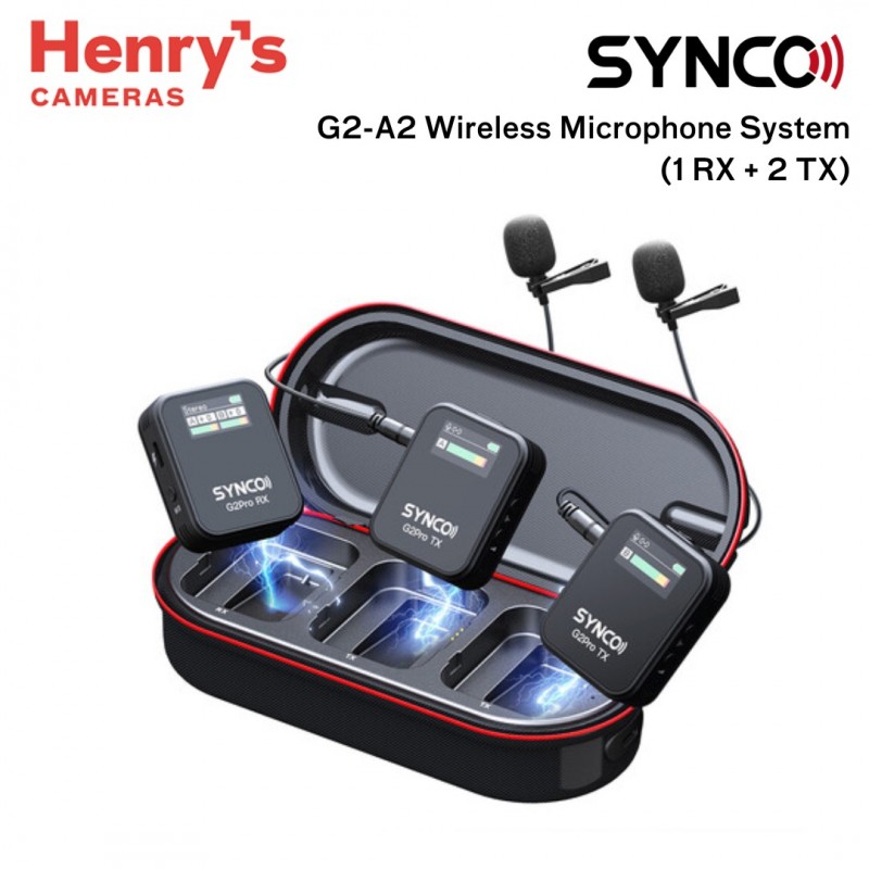 Synco G2 A2 Pro (1 RX + 2 TX) Wireless Microphone System for